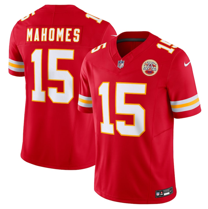 Kansas City Chiefs #15 Patrick Mahomes Red 2023 F.U.S.E. Vapor Untouchable Limited Stitched Jersey